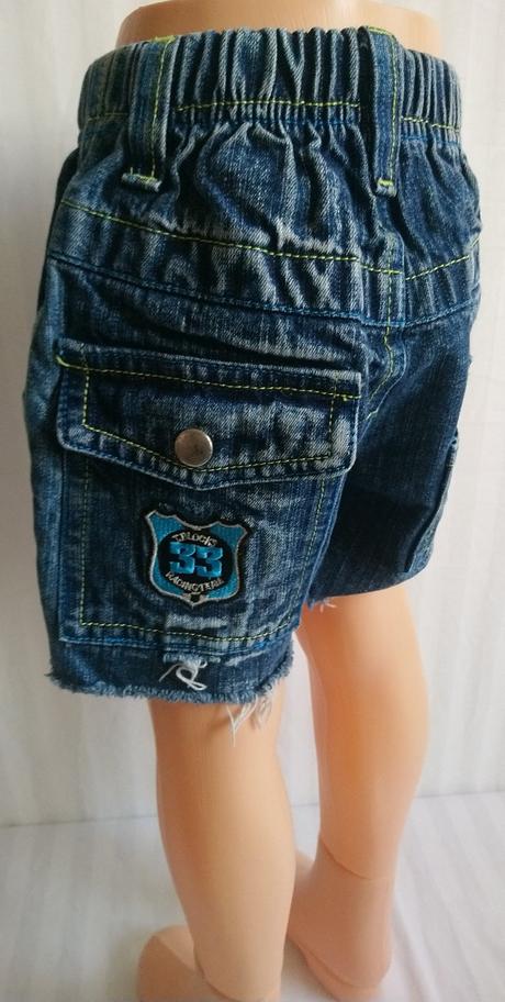 Riflové modré kraťasy, racing, 86-92 cm, 92