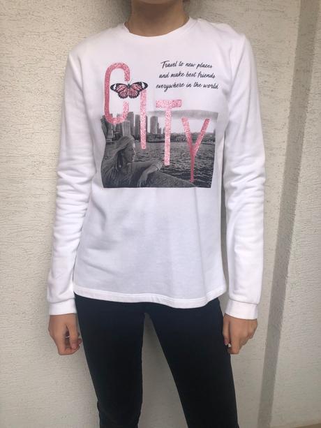 Biela mikina, c&a,170