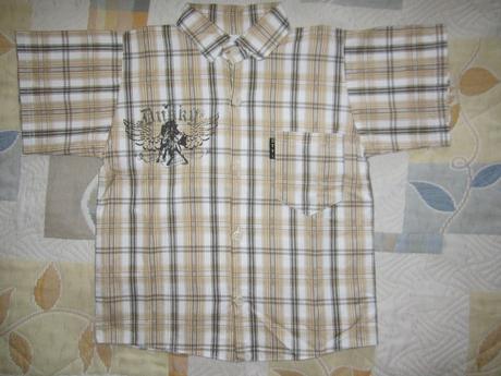 Chlapčenská košeľa  č. 104 krátky rukáv, 104