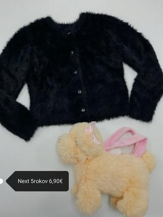 Čierny chlpatý sveter next, next,110