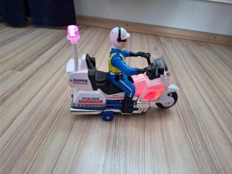 Policajná motorka so zvukmi a svetlami, 