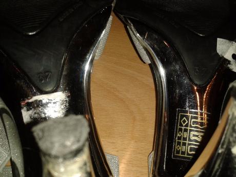 Strieborne sandalky, 37