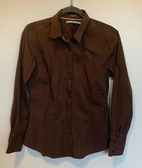 Tommy hilfiger hnedá košeľa, tommy hilfiger,l