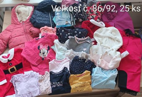 Balík oblečenia č. 86/92, 25 ks, 86–98
