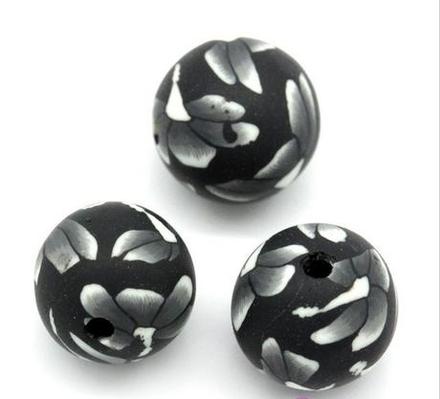 Korálka s kvietkom 10 mm, 