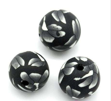 Korálka s kvietkom 10 mm, 