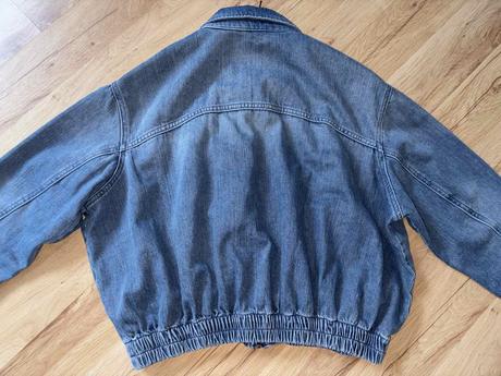 Oversized denimová bunda zara xs, zara,34 - xs