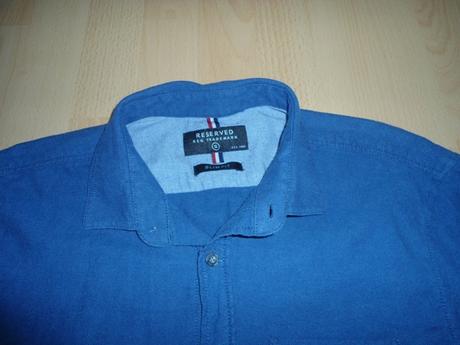Modra bavlnena kosela, reserved,s