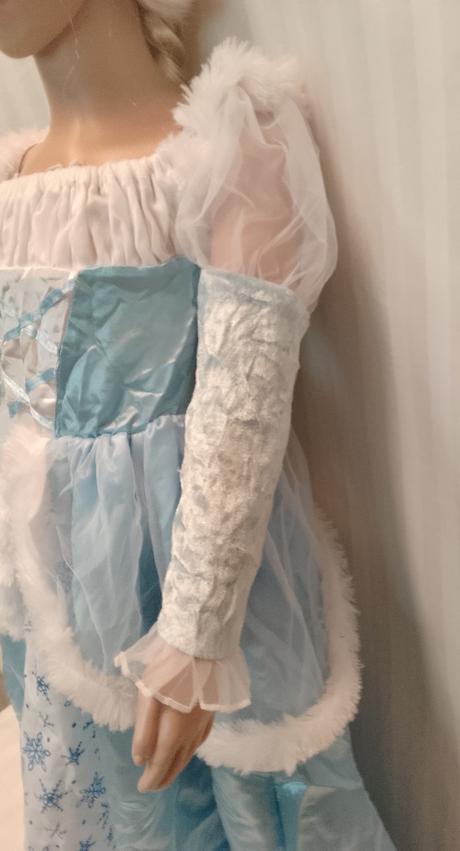 Ľadová princezná modro biele šaty, 4-7r, 104-122, 