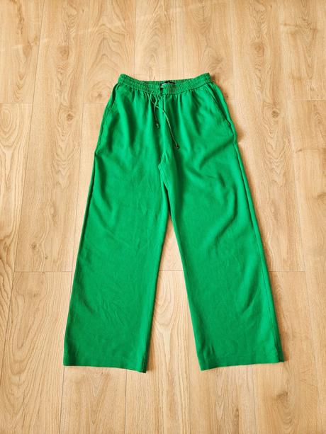 Dlhé široké nohavice s vysokým pásom zara, zara,l