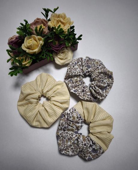 5- 3 ks scrunchie gumičky, 