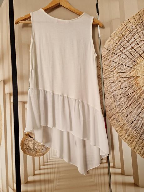 Predĺžené tielko desigual asymetrické strihu, desigual,s