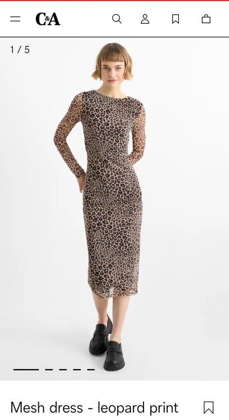 Šaty s potlačou veľ. s, c&a,s