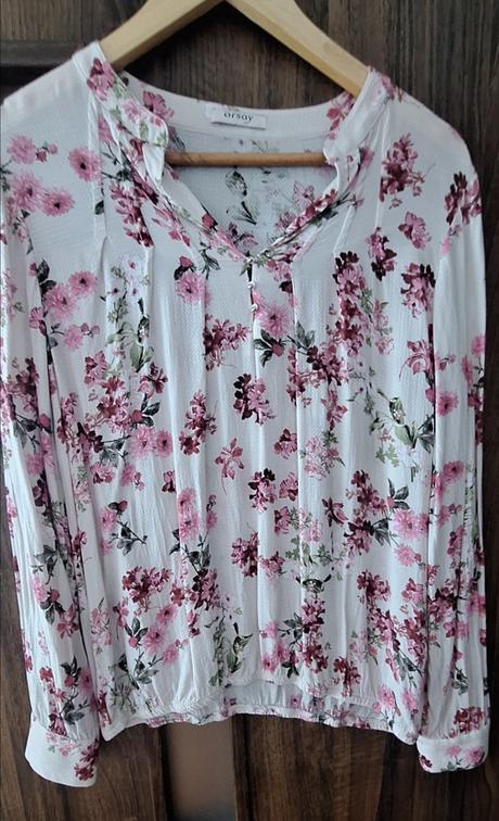 Kvietky staroružová blúzka, orsay,38