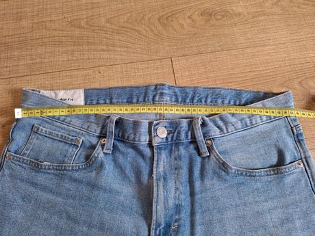 Riflové krátke nohavice, h&m,36