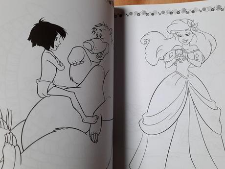 Omáľovanka vymaľovanka disney postavičky nálepky, 