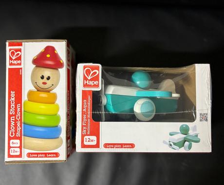 Hape - drevené hračky na motoriku, 