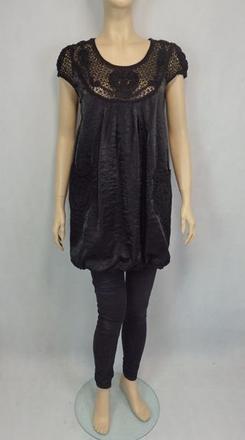 Luxusná čierna tunika, m