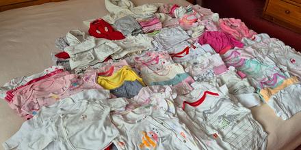 Balík dievčenského oblečenia do velkosti 80, 50–62