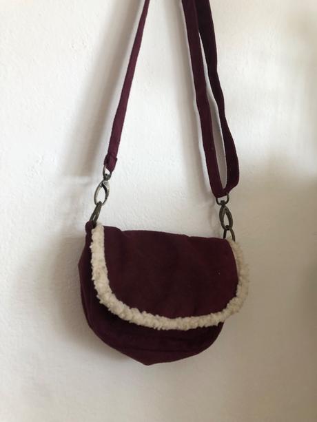 Bordová kabelka/ detská bordová kabelka, 