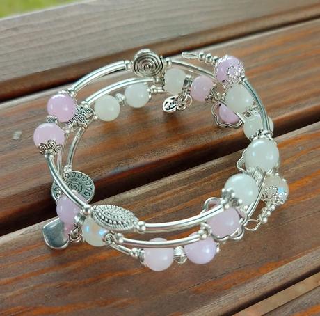 Náramok z minerálov pre panny, váhy, ryby, rak, 