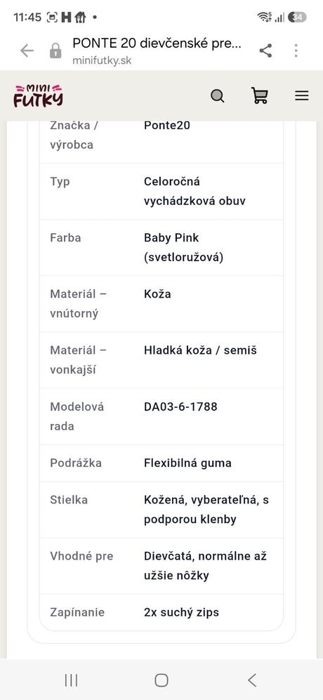 Prechodné topánky ponte, 31