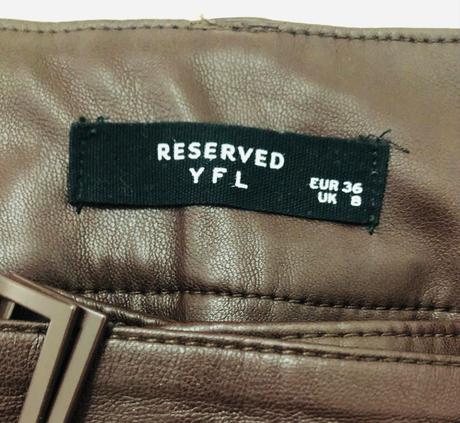 Koženkové nohavice, reserved,s