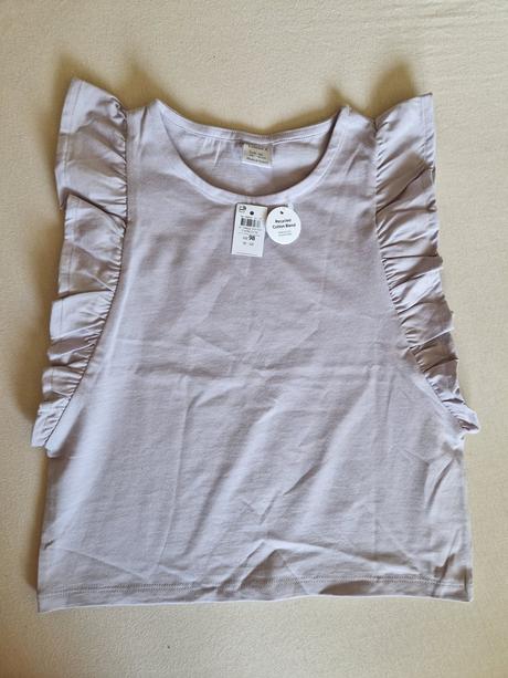 Tričko s volánovými rukávmi lindex, lindex,98