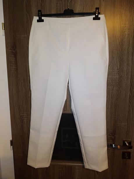 Biele 7/8 nohavice zn. marks&spencer, marks & spencer,40