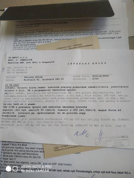 Sú moje výsledky z neurológie v poriadku?