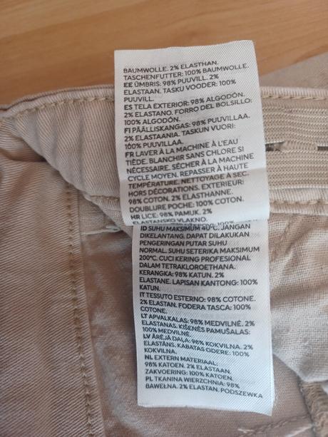 Bavlnené nohavice, h&m,170