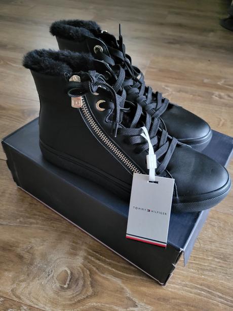 Kotnikove topanky tommy hilfiger, tommy hilfiger,37