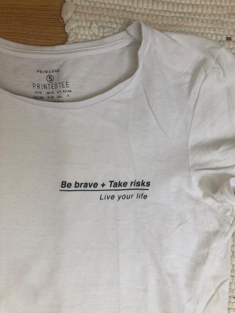 Biele bavlnené tričko, s