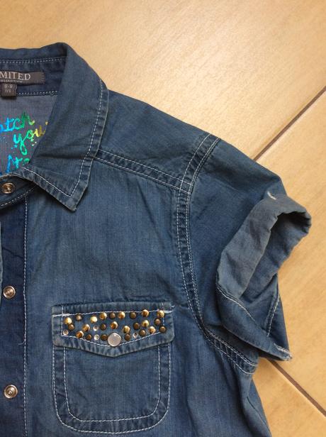 Riflová košeľa, marks & spencer,134