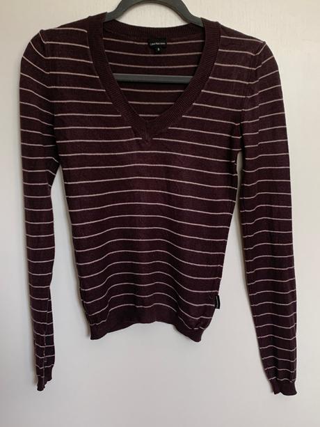 Clvin klein tmavohnedý sveter, calvin klein,s