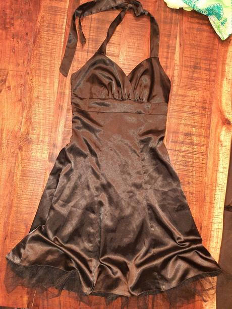 Saténové šaty, orsay,xs