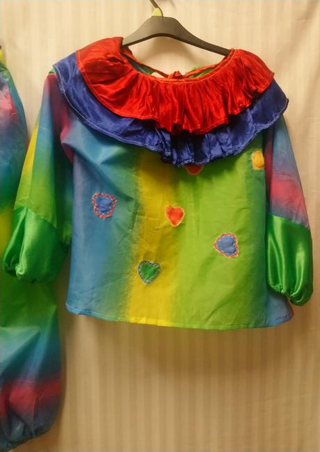 3 dielny kostým harlekýnka-šašo, l-xl,