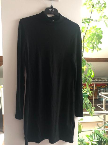 Čierne šaty svetrikove, amisu,38