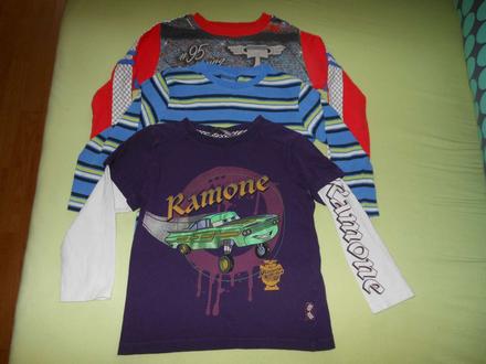 3ks tričká h&m, disney a cherokee 86/92 cena spolu, h&m,86