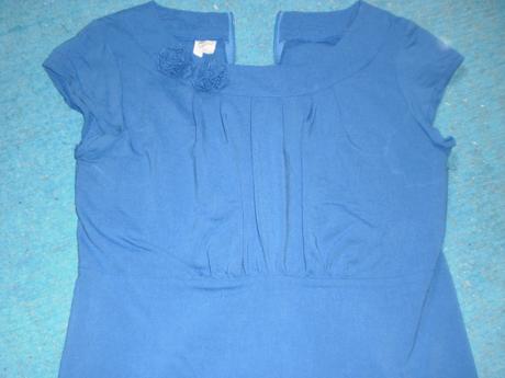 Dámsky modrý top, s