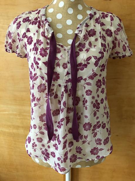 Zara hodvábno-bavlnená kvetová blúzka, zara,xs