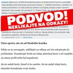 🚨 Pozor na podvodné správy!