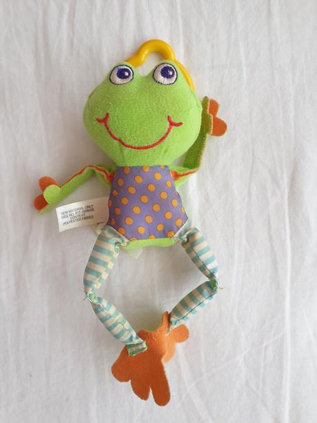 Vibrujúca žabka na naťahovacej stuhe, 