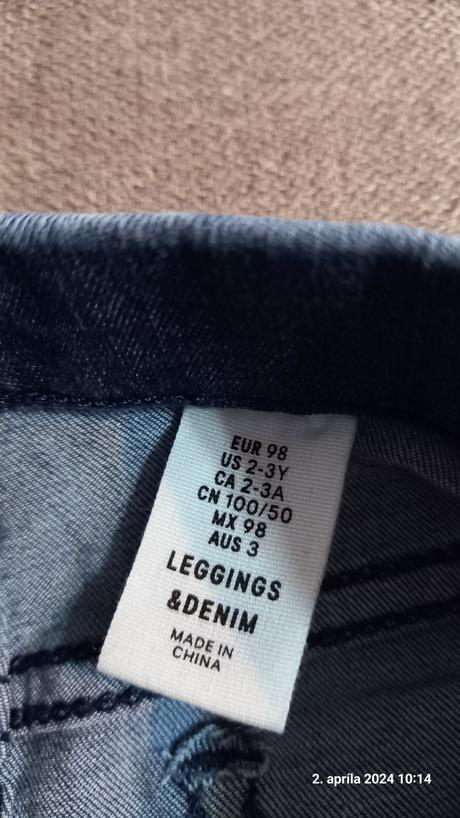 Riflove jeginsy, h&m,98