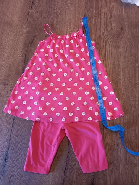 Šaty s legínami pre malú parádnicu, lupilu,98