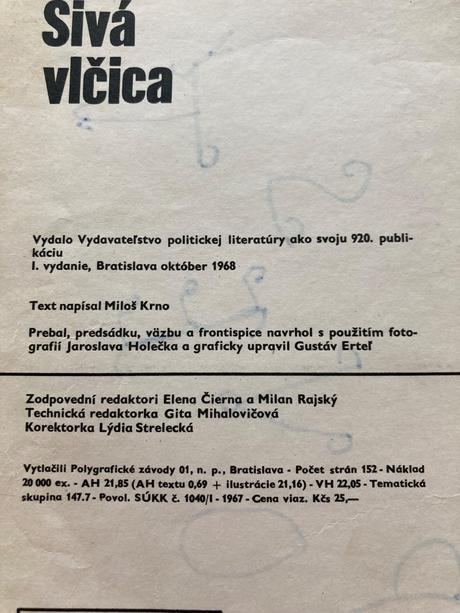 Sivá vlčica jaroslav holeček (1968), 