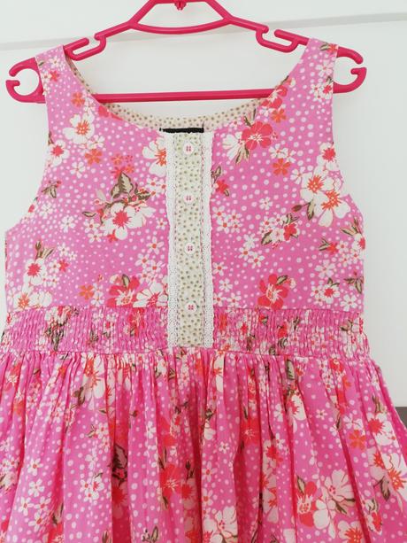 Kvetinové šaty, h&m,122