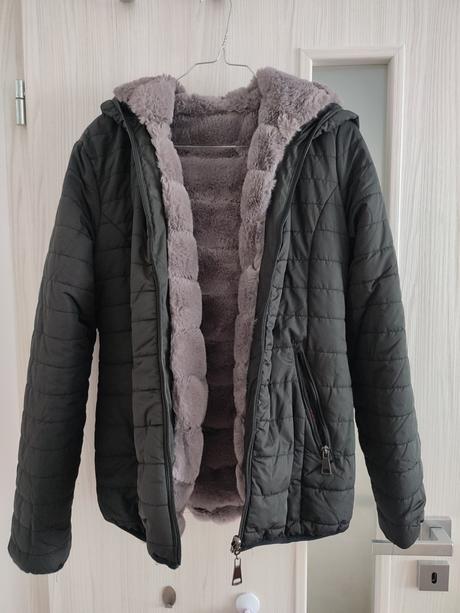 Zimná obojstranná bunda, s