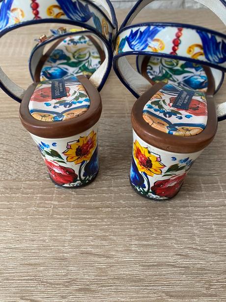 Originál dolce&gabbana majolica sandálky vel.39, dolce&gabbana,39