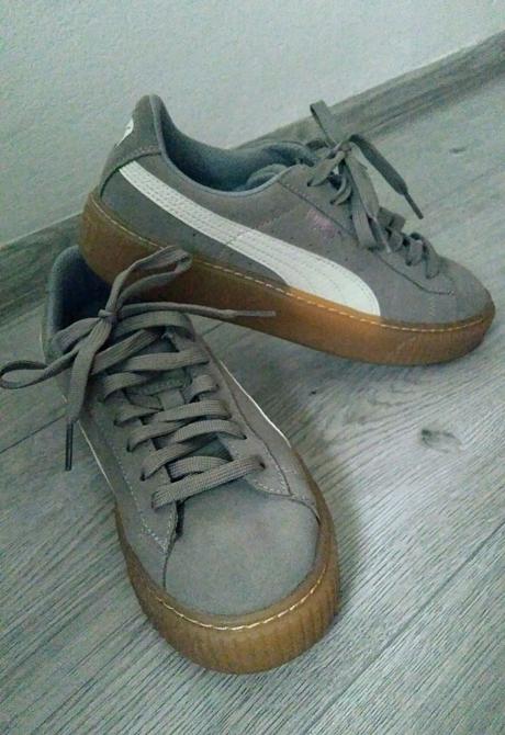 Puma suede platform snk jr rock ridge whisper whit, puma,37